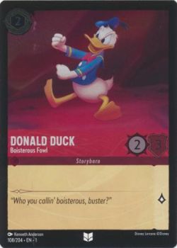 The First Chapter - 108/204 - Donald Duck - Boisterous Fowl - Uncommon Cold Foil