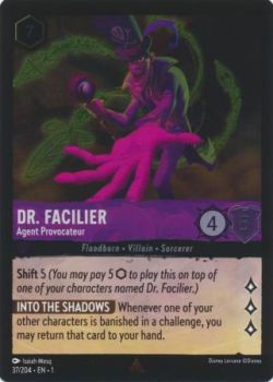 The First Chapter - 037/204 - Dr. Facilier - Agent Provocateur - Rare Cold Foil