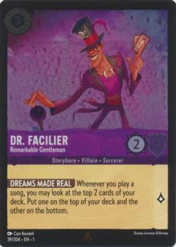 The First Chapter - 039/204 - Dr. Facilier - Remarkable Gentleman - Rare Cold Foil