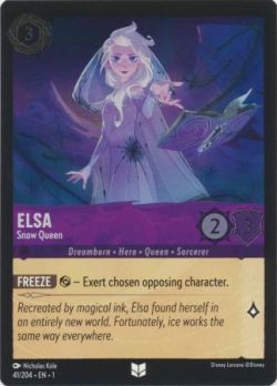 The First Chapter - 041/204 - Elsa - Snow Queen - Uncommon Cold Foil