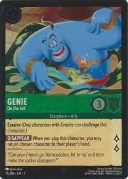 The First Chapter - 075/204 - Genie - On the Job - Super Rare Cold Foil