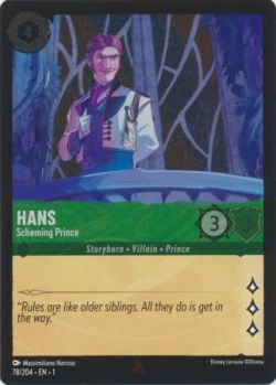 The First Chapter - 078/204 - Hans - Scheming Prince - Rare Cold Foil