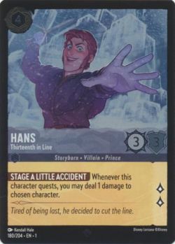 The First Chapter - 180/204 - Hans - Thirteenth in Line - Super Rare Cold Foil