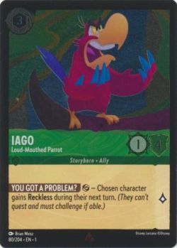 The First Chapter - 080/204 - Iago - Loud-Mouthed Parrot - Rare Cold Foil