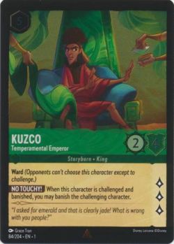 The First Chapter - 084/204 - Kuzco - Temperamental Emperor - Rare Cold Foil
