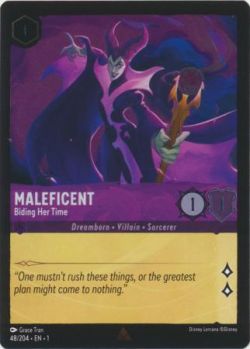 The First Chapter - 048/204 - Maleficent - Biding Her Time - Rare Cold Foil