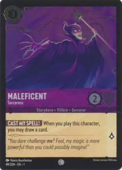 The First Chapter - 049/204 - Maleficent - Sorceress - Common Cold Foil