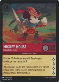 The First Chapter - 115/204 - Mickey Mouse - Brave Little Tailor - Legendary Cold Foil