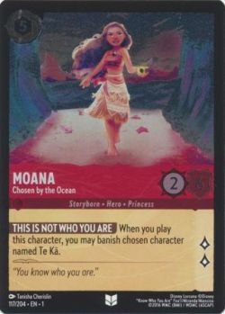 The First Chapter - 117/204 - Moana - Chosen by the Ocean - Uncommon Cold Foil