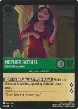 The First Chapter - 090/204 - Mother Gothel - Selfish Manipulator - Super Rare Cold Foil