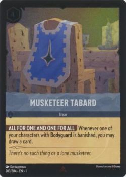 The First Chapter - 203/204 - Musketeer Tabard - Rare Cold Foil