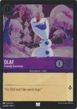 The First Chapter - 052/204 - Olaf - Friendly Snowman - Uncommon Cold Foil