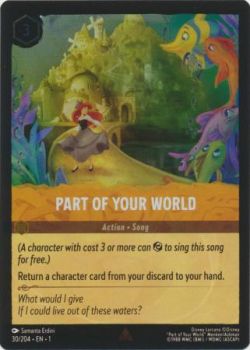 The First Chapter - 030/204 - Part of Your World - Rare Cold Foil
