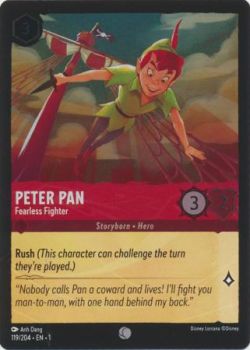 The First Chapter - 119/204 - Peter Pan - Fearless Fighter - Common Cold Foil