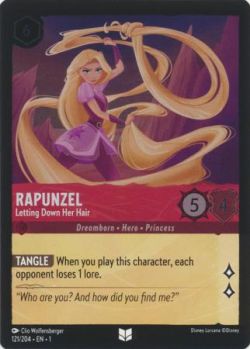The First Chapter - 121/204 - Rapunzel - Letting Down Her Hair - Uncommon Cold Foil