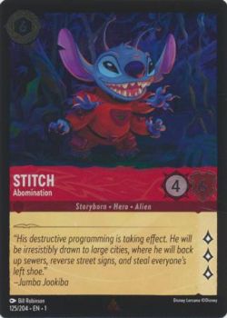 The First Chapter - 125/204 - Stitch - Abomination - Rare Cold Foil