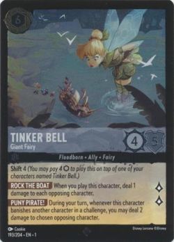 The First Chapter - 193/204 - Tinker Bell - Giant Fairy - Super Rare Cold Foil