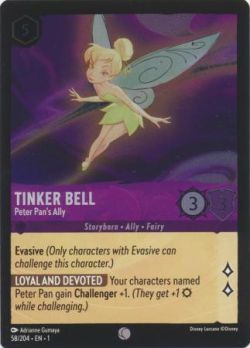 The First Chapter - 058/204 - Tinker Bell - Peter Pan's Ally - Common Cold Foil