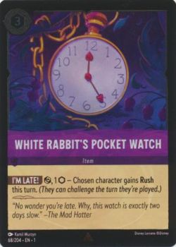 The First Chapter - 068/204 - White Rabbit's Pocket Watch - Rare Cold Foil