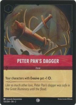 Rise of the Floodborn - 135/204 - Peter Pan's Dagger - Common Cold Foil