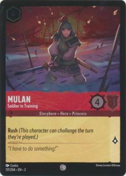 Rise of the Floodborn - 117/204 - Mulan - Soldier in Training - Common Cold Foil