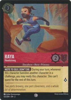 Rise of the Floodborn - 122/204 - Raya - Headstrong - Common Cold Foil