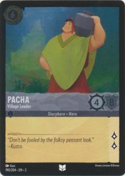 Rise of the Floodborn - 190/204 - Pacha - Village Leader - Uncommon Cold Foil