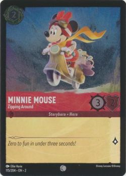 Rise of the Floodborn - 115/204 - Minnie Mouse - Zipping Around - Common Cold Foil