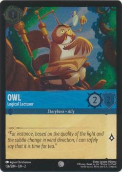 Rise of the Floodborn - 156/204 - Owl - Logical Lecturer - Common Cold Foil