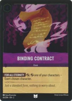 Rise of the Floodborn - 065/204 - Binding Contract - Uncommon Cold Foil