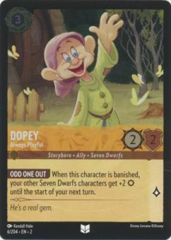 Rise of the Floodborn - 006/204 - Dopey - Always Playful - Uncommon Cold Foil