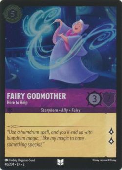 Rise of the Floodborn - 040/204 - Fairy Godmother - Here to Help - Uncommon Cold Foil