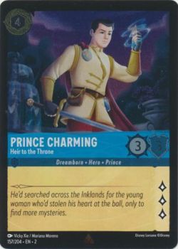 Rise of the Floodborn - 157/204 - Prince Charming - Heir to the Throne - Rare Cold Foil