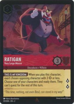 Rise of the Floodborn - 121/204 - Ratigan - Very Large Mouse - Rare Cold Foil