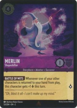 Rise of the Floodborn - 053/204 - Merlin - Shapeshifter - Rare Cold Foil