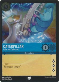 Rise of the Floodborn - 141/204 - Caterpillar - Calm and Collected - Uncommon Cold Foil