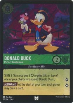 Rise of the Floodborn - 077/204 - Donald Duck - Perfect Gentleman - Uncommon Cold Foil