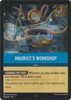 Rise of the Floodborn - 168/204 - Maurice's Workshop - Rare Cold Foil