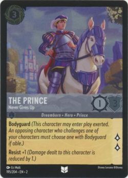 Rise of the Floodborn - 195/204 - The Prince - Never Gives Up - Uncommon Cold Foil