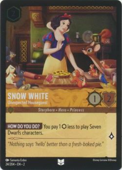 Rise of the Floodborn - 024/204 - Snow White - Unexpected Houseguest - Uncommon Cold Foil