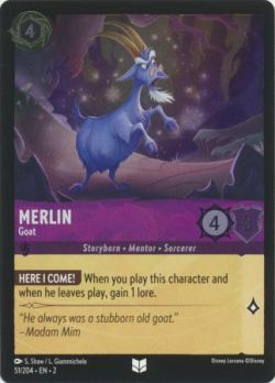 Rise of the Floodborn - 051/204 - Merlin - Goat - Uncommon Cold Foil