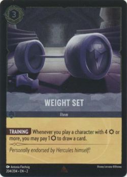 Rise of the Floodborn - 204/204 - Weight Set - Rare Cold Foil