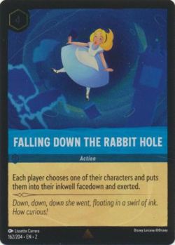 Rise of the Floodborn - 162/204 - Falling Down the Rabbit Hole - Rare Cold Foil