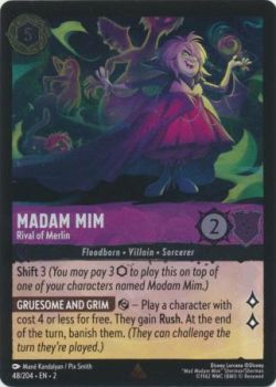 Rise of the Floodborn - 048/204 - Madam Mim - Rival of Merlin - Rare Cold Foil