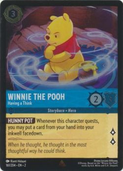 Rise of the Floodborn - 161/204 - Winnie the Pooh - Having a Think - Rare Cold Foil