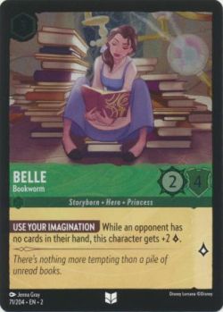 Rise of the Floodborn - 071/204 - Belle - Bookworm - Uncommon Cold Foil