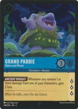 Rise of the Floodborn - 148/204 - Grand Pabbie - Oldest and Wisest - Super Rare Cold Foil