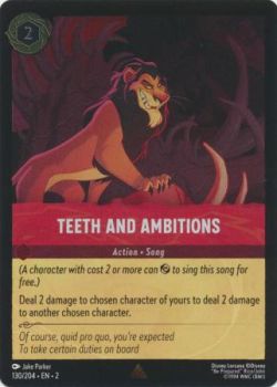 Rise of the Floodborn - 130/204 - Teeth and Ambitions - Rare Cold Foil