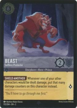 Rise of the Floodborn - 172/204 - Beast - Selfless Protector - Super Rare Cold Foil