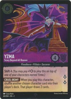 Rise of the Floodborn - 060/204 - Yzma - Scary Beyond All Reason - Super Rare Cold Foil